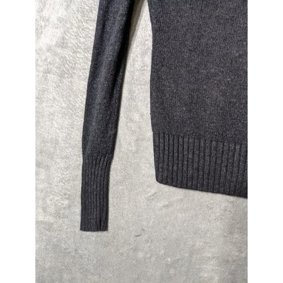 🍑AMERICAN EAGLE Women Sweater Knit Pullover Fall Winter Solid Gray Slim XS(0-2) - Picture 6 of 13